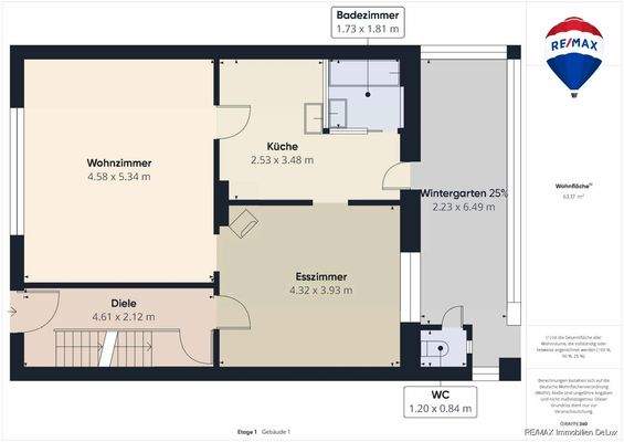 RE/MAX Immobilien DeLux Einfamilienhaus Nalbach Grundriss EG