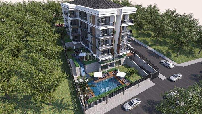 Sea View Flat in a New Complex with Pool in Kuşadası