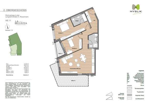 Grundriss Wohnung 11