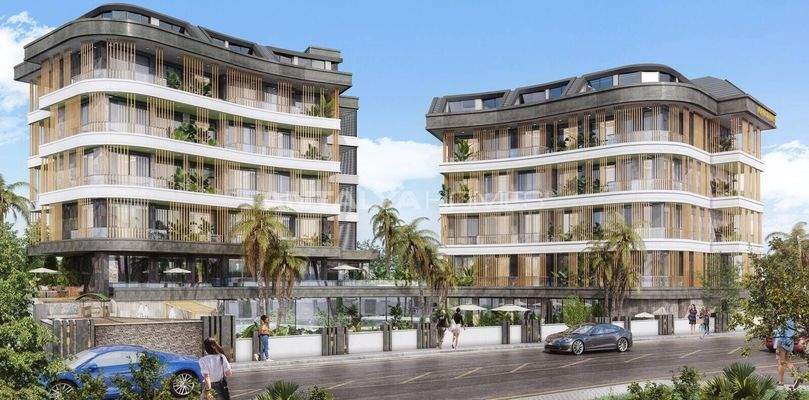 Flats in a Two-Block Complex in Alanya Turkey