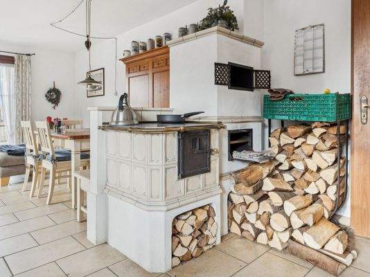 Kachelofen im Wohnbereich