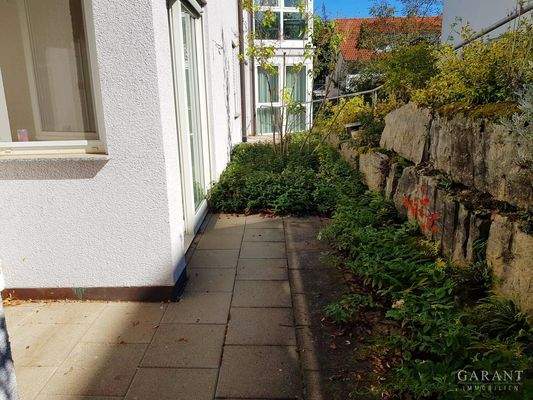 Blick auf die Terrasse