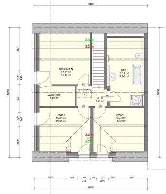 Grundriss Dachgeschoss