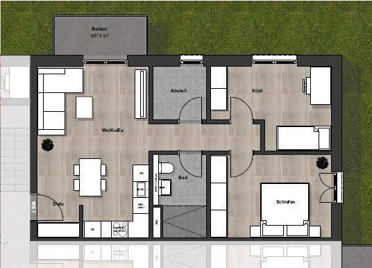 Grundriss-Whg. Nr. 7