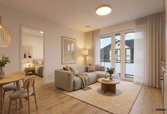 Wohnzimmer (virtuelles KI Staging)