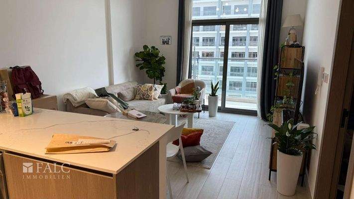 kitchen and living area