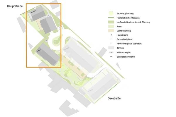 Lageplan Baufeld 3+4