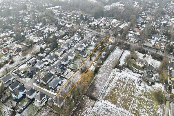 Aufsicht des Baugrundstückes