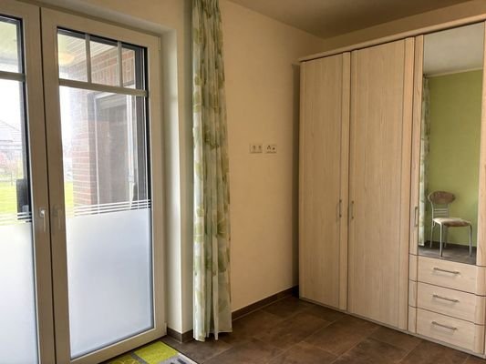 Stellmöglichkeit für einen Kleiderschrank