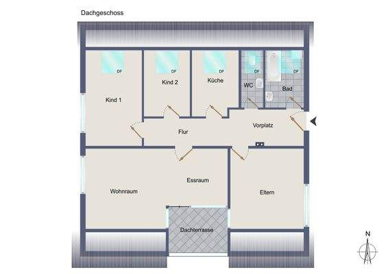 Grundriss-Illustration