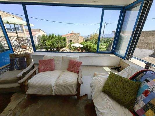 Kreta, Eleutherna: Freistehendes Steinhaus mit 2 unabhängigen Studios zum Verkauf