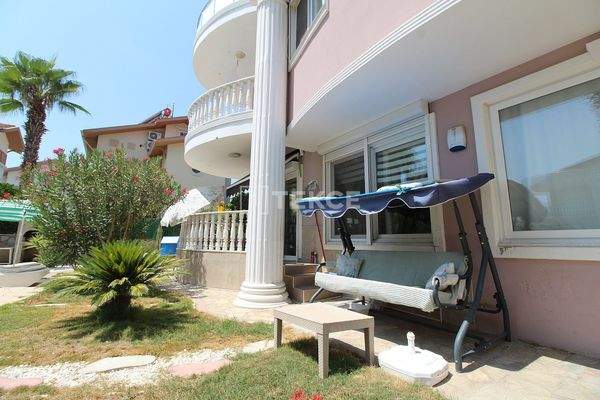 Triplex Villa with a Garden in a Complex in Belek Antalya