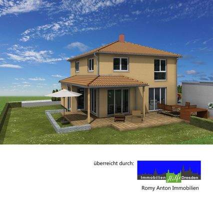 Beispiel Stadtvilla Terrassenansicht