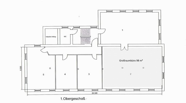 Grundriss 1 OG 98 m²