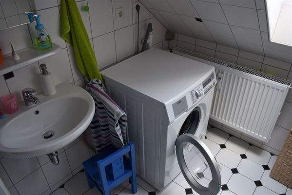 Waschmaschinenanschluss im Bad