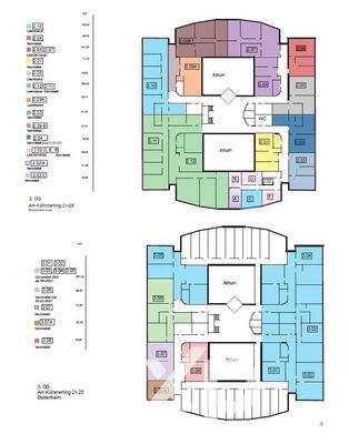 Raumaufteilung 2. OG 3. OG