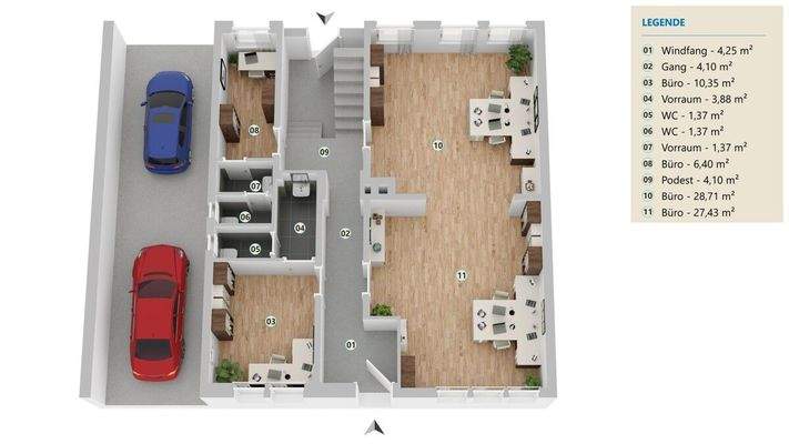 Wohnhaus EG + Durchfahrt