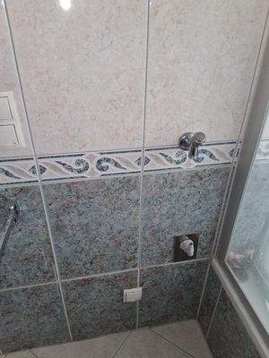 Waschmaschinenanschluß im Bad