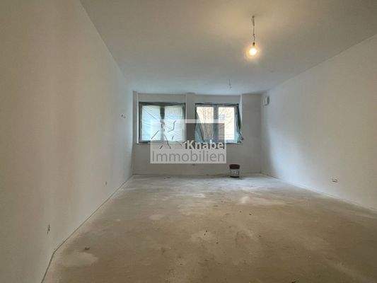 Rohbau: Wohn und Schlafbereich