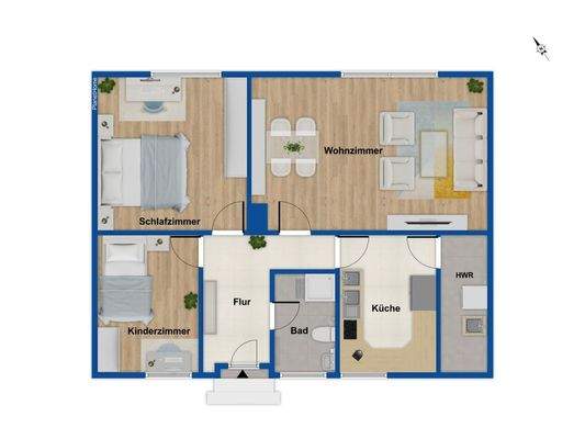 Grundriss - Bungalow