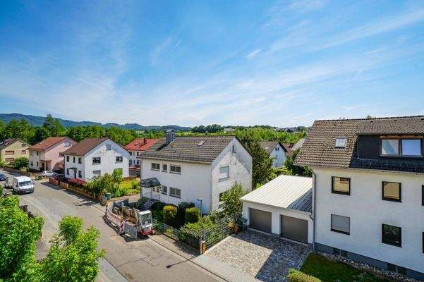 Balkonblick in Richtung Tromm