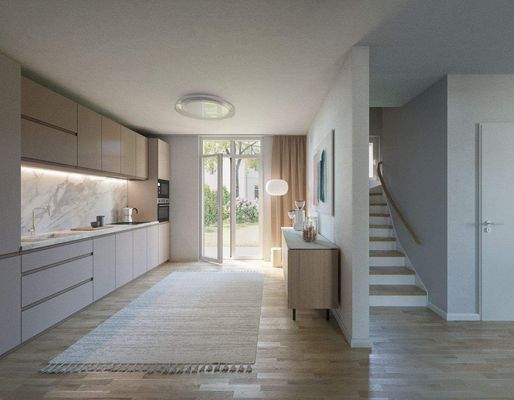 Visualisierung Küche im Erdgeschoß