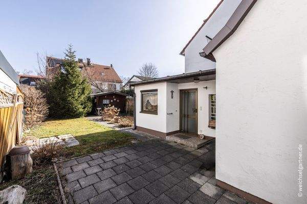 Blick auf das Grundstück