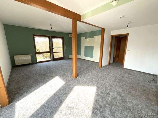 Blick in das Wohnzimmer