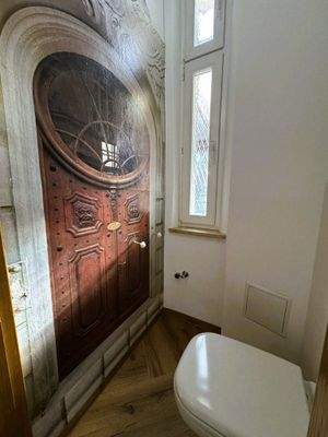 Dekorative Badezimmertür