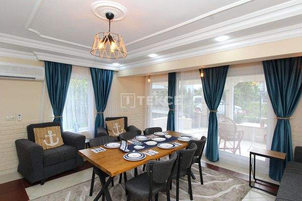 Furnished Semi-Detached House with Private Garden in Belek Antalya