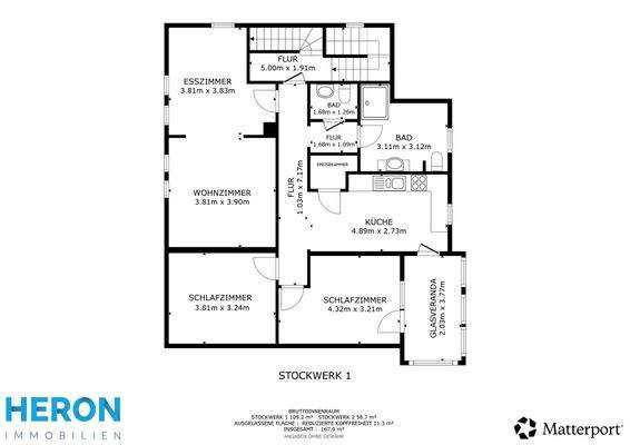 Grundriss Obergeschoss