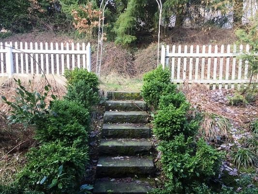 Treppe zur Terrasse