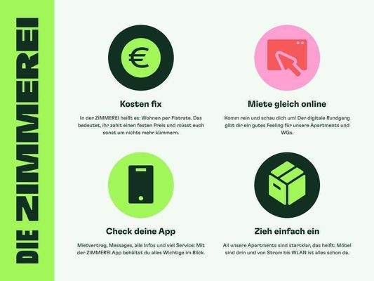 Die ZIMMEREI: Deine Benefits