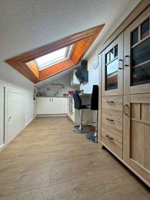 Küche im Dachgeschoss