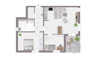 Grundriss schematisch Wohnung 4 OG