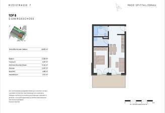 Grundriss Rizzistrasse TOP 08