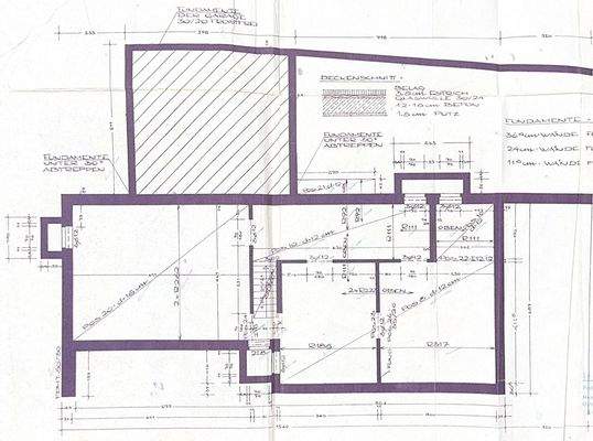 Grundriss KG hinteres Haus