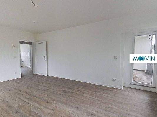 Ansicht II: Wohn- und Esszimmer