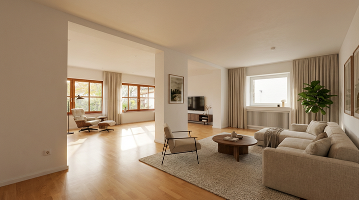 EG - Wohnzimmer - Visualisierung