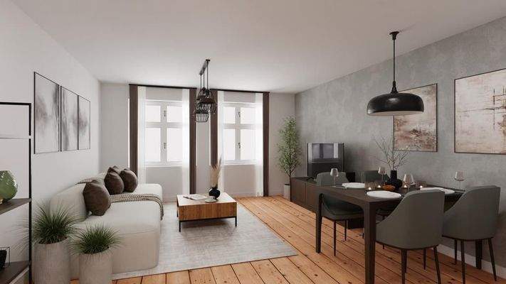 Visualisierung Wohnzimmer