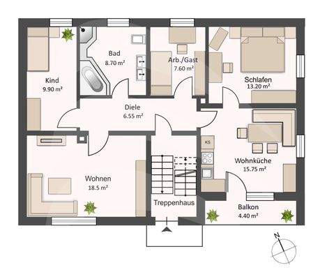 Grundriss Erdgeschoss