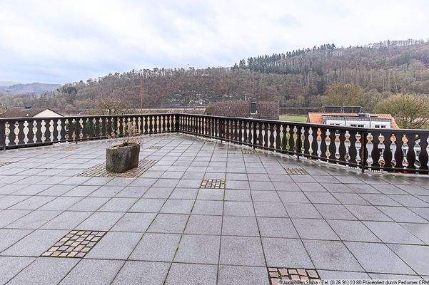 Sitzmöglichkeit auf der Terrasse