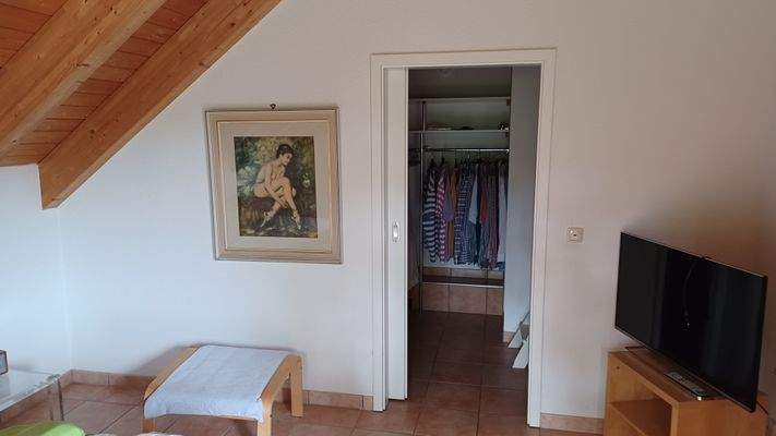 Schlafzimmer Blick Ankleide