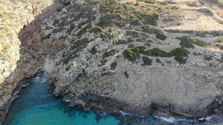 Kreta, Plaka: Erstklassiges Strandgrundstück mit Panoramablick zu verkaufen