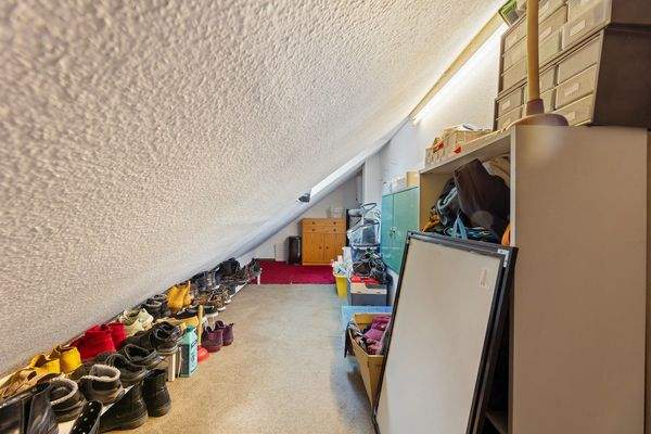 Der separate Abstellraum schafft wertvollen Stauraum