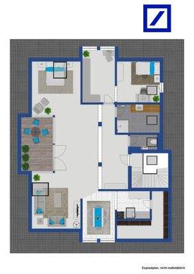 Grundriss Beispiel 3 FH nicht maßstäblich