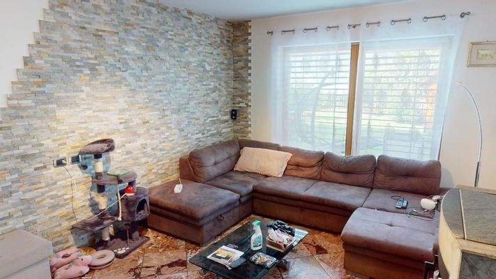 Gargazon-Gargazzone-Vierzimmerwohnung-quadrilocale-Garten-giardino-Garage-Stellplatz-posto macchina-Videoüberwachung-Alarmanlage-Keller-cantina