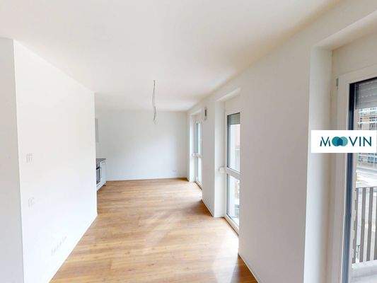 Ansicht I: Wohn-/Esszimmer