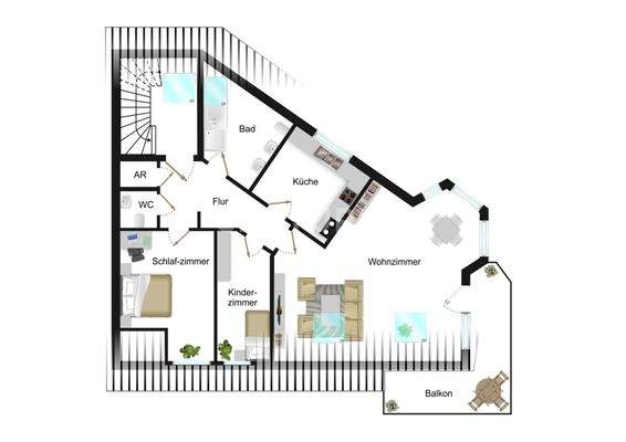 Grundriss Dachgeschoss