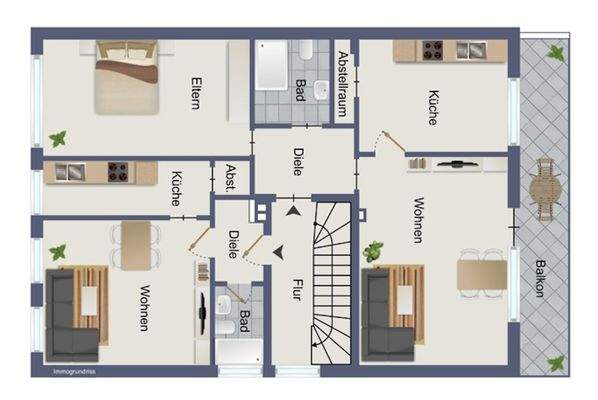 Grundriss 1. Obergeschoss